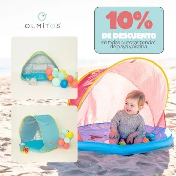 10 % DESCUENTO EN TIENDAS DE PLAYA Y JARDÍN DE OLMITOS