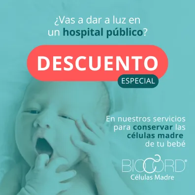 Descuento especial CONSERVACIÓN CÉLULAS MADRE