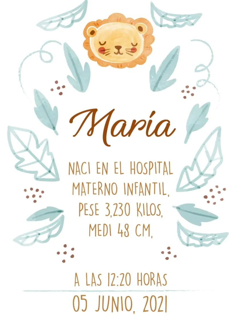 Natalicio de recuerdo de tu bebé 100% Gratis