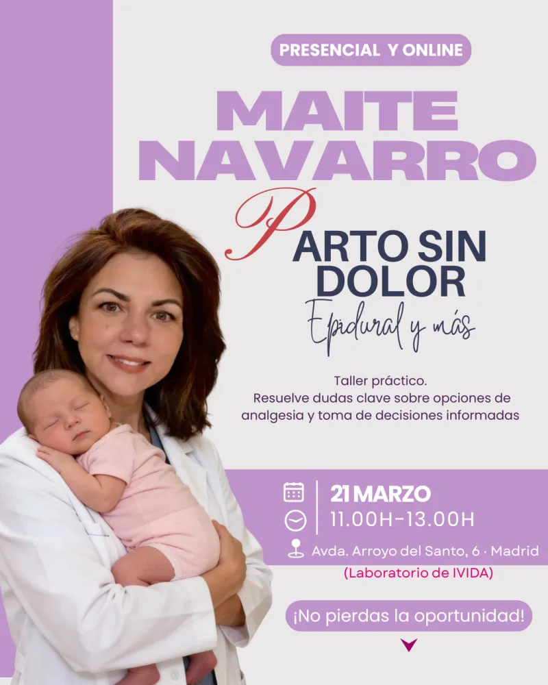 Taller: Parto sin dolor – Epidural y más (Presencial y Online)